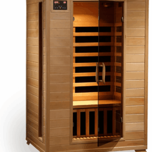 HEATWAVE Radiant Saunas 2-Person Hemlock Infrared Sauna with 6 Carbon Heaters, Chromotherapy Lighting, Oxygen Ionizer