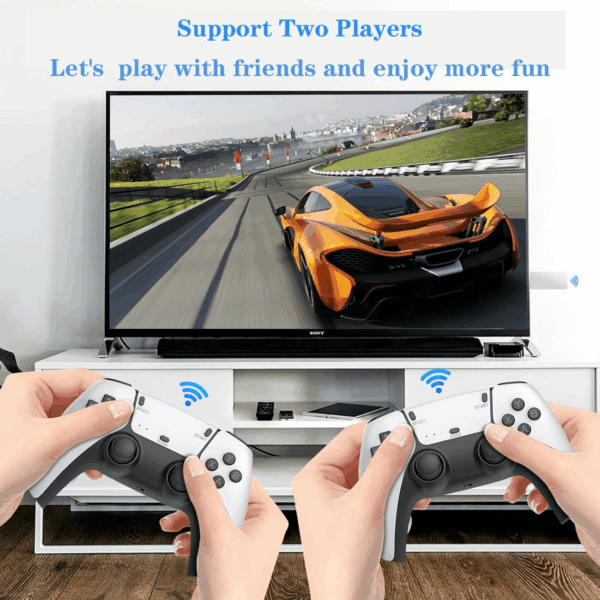 Wireless Retro Handheld Game Console, Built-In 20,000+ Plug-And-Play Retro Video Games, with 23 Classic Simulators, 4K HD HDMI Output and Dual 2.4G Wireless Controller for Easter Gift - Image 2