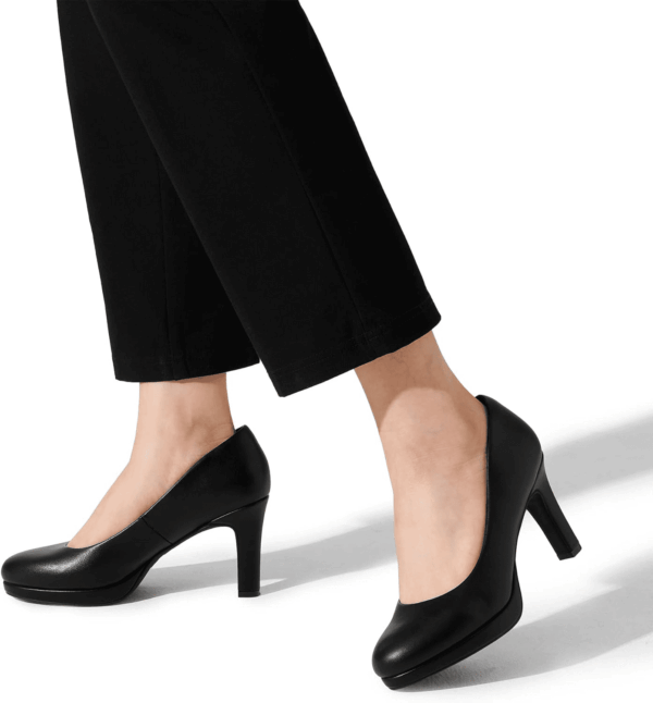 Women'S Pumps Close Toe Low Heels Platform Heels Comfortable Office Work Dress Shoes for Women - Image 5
