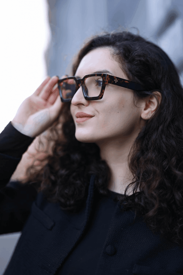 Blue Light Blocking Glasses with TR90 Rectangle Frame and Chic Preppy Look for Women Men RIVER - Image 7