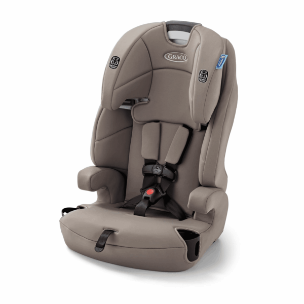 Tranzitions 3-In-1 Harness Booster Car Seat, Forward Facing Car Seat, Highback, to Backless Booster, Cinder