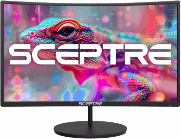 Curved 27" FHD 1080P 75Hz LED Monitor HDMI VGA Build-In Speakers, EDGE-LESS Metal Black 2019 (C275W-1920RN)