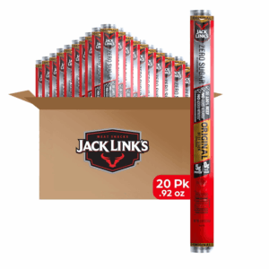 Beef Sticks, Original Zero Sugar – Protein Snack, Meat Stick with 5G of Protein, Meat Snack Sticks Made with 100% Beef, Keto & Paleo Diet Friendly, Individually Wrapped – 0.92 Oz. (20 Count)