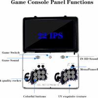 Portable 20000 in 1 Metal Box 3D Arcade Game Console, 22 Inch Screen Retro Electronic Game Console, with Search/Hide/Save/Load/Pause Functions - Image 4