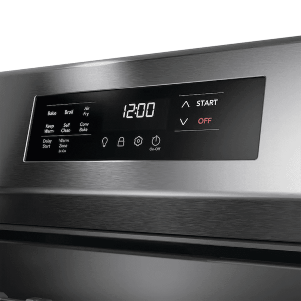 30-In 5 Burners 5.1-Cu Ft Air Fry Convection Oven Freestanding Natural Gas Range ( Stainless Steel ) - Image 11