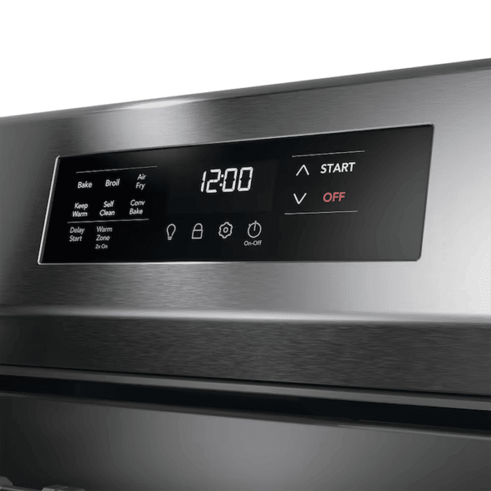 30-In 5 Burners 5.1-Cu Ft Air Fry Convection Oven Freestanding Natural Gas Range ( Stainless Steel ) - Image 11