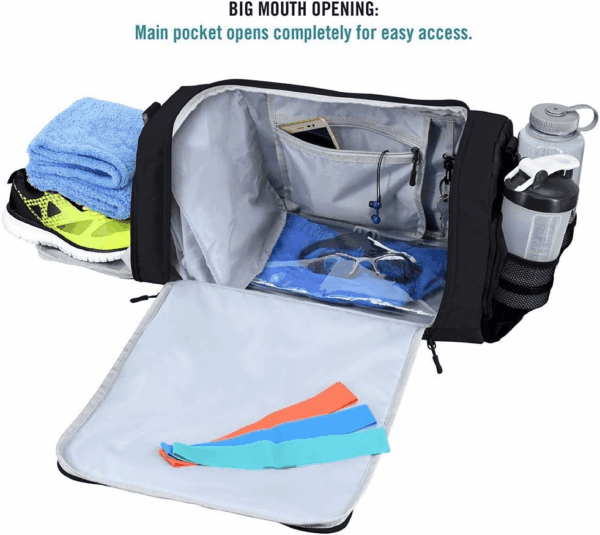 Ultimate Gym Bag 2.0: the Durable Crowdsource Designed Duffel Bag with 10 Optimal Compartments Including Water Resistant Pouch - Image 4