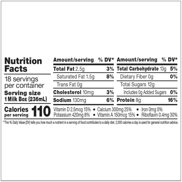 Shelf-Stable 1% Lowfat Milk Boxes, Plain, 8 Fl Oz, 18 Pack - Image 6