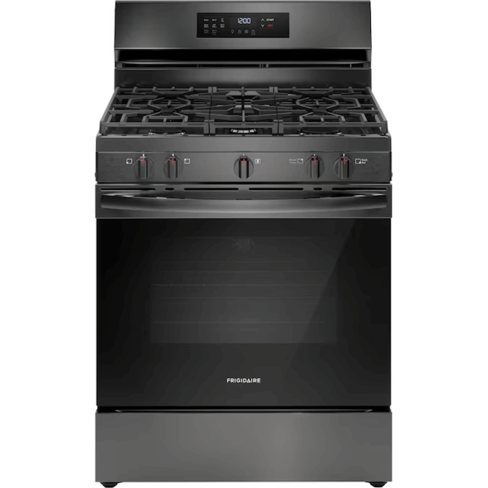 30-In 5 Burners 5.1-Cu Ft Air Fry Convection Oven Freestanding Natural Gas Range ( Stainless Steel ) - Image 14