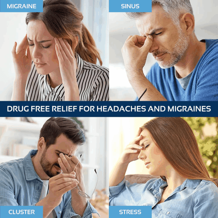 Migraine Relief Cap Ice Head Wrap and Hat | Hot/Cold Gel Pack with Face and Eye Mask Compress for Headache Relief - Black - FSA HSA Eligible - Image 6