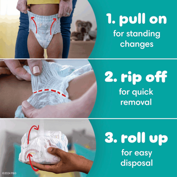Diapers - Swaddlers 360 - Size 3, 70 Count, for up to 100% Leakproof Premium Skin Protection - Image 4