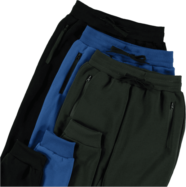 3Pk Boys Sweatpants Fleece Athletic Workout Kids Clothes Boys Joggers with Zipper Pocket and Drawstring Size 4-20 - Image 2