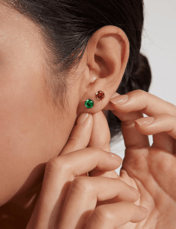 12 Pairs Silver Earrings Surgical Steel Earrings Women'S Earrings Hypoallergenic Earrings Set Men'S Earrings 12 Colors Cubiczirconia Studs Earrings - Image 8