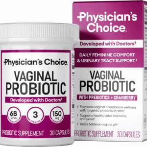 Vaginal Probiotics for Women - Ph Balance, Odor Control, Yeast Balance, Vaginal Flora & Feminine Health - 6B CFU with Organic Prebiotics and Cranberry Extract - 30 CT