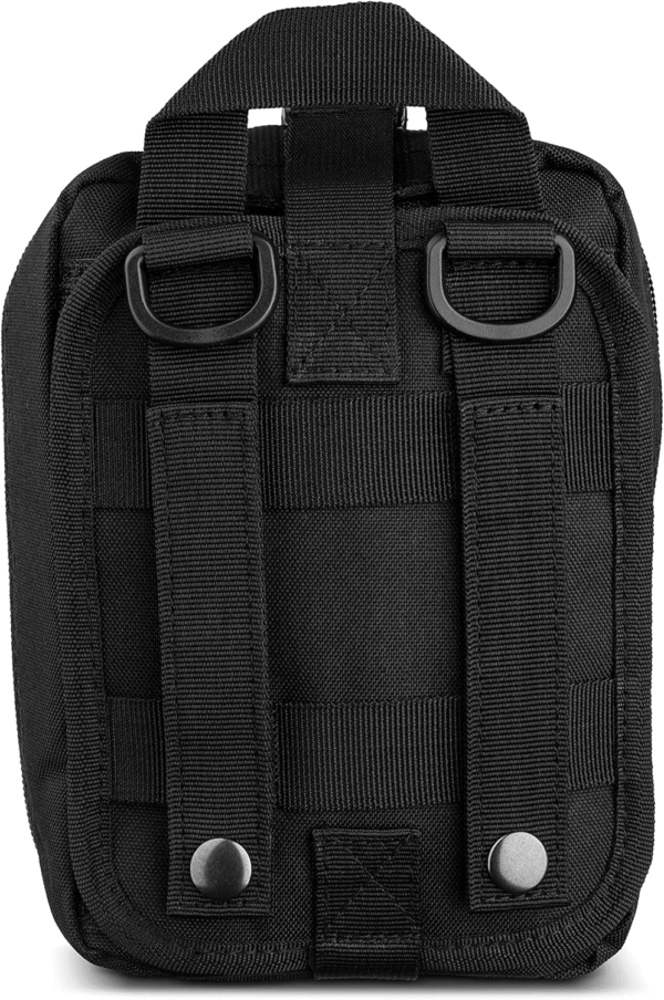 Premium IFAK Kit Trauma Pack | HSA/FSA Approved | Fully Stocked MOLLE Pouch W/Cat Tourniquet, Hyfin Chest Seal, & Israeli Bandage | Trauma Kit for Gunshot, Bleeding, Major Wound Care (Black) - Image 4