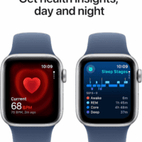 Watch SE (2Nd Gen) [GPS 40Mm] Smartwatch with Silver Aluminum Case with Denim Sport Band S/M. Fitness and Sleep Trackers, Crash Detection, Heart Rate Monitor, Retina Display - Image 5