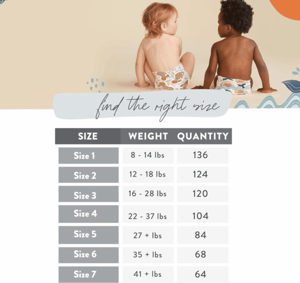Clean Conscious Diapers for Sensitive Skin | Hypoallergenic, Fragrance Free | Girl Prints | Super Club Box, Size 4 (22-37 Lbs), 104 Count - Image 5