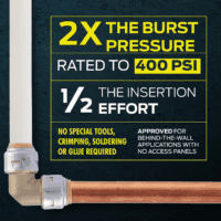 Max 1/2 Inch 90 Degree Elbow, Push to Connect Brass Plumbing Fitting, PEX Pipe, Copper, CPVC, PE-RT, HDPE, UR248A - Image 3