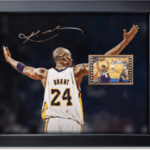 Signed Kobe Bryant Film Photo Collage,Kobe Memorabilia Framed Poster Gifts for Basketball Fans on Birthday/Christmas/Father'S Day 10X8 Inches