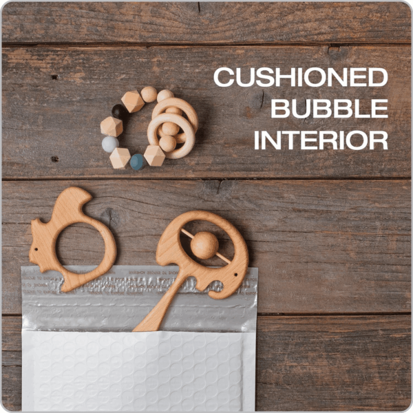 Bubble Mailers, 6 X 9 Inch, White Poly Mailers, Padded Envelopes, Shipping Envelopes, Water Resistant, Self Seal, 50 per Box (QUA85856), Plastic - Image 3