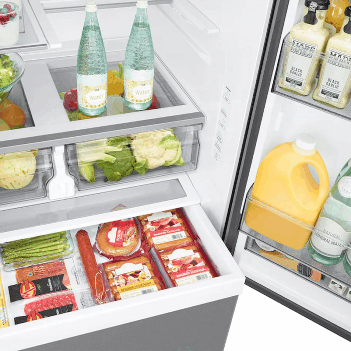 Standard-Depth Mega Capacity 31.5-Cu Ft 3 -Door Smart Compatible French Door Refrigerator with Dual Ice Maker with Water Dispenser ( Fingerprint Resistant Stainless Steel ) ENERGY STAR Certified - Image 8