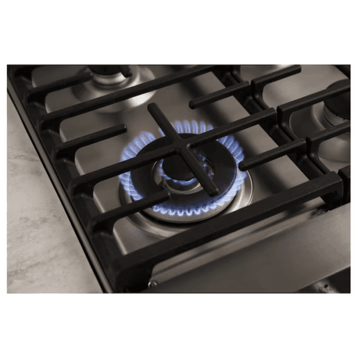 Profile 30-In 5 Burners 5.6-Cu Ft Air Fry Convection Oven Slide-In Natural Gas Ran ( Finrprint-Resistant Stainless Steel ) - Image 6