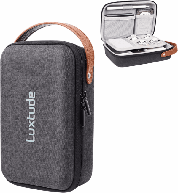 Electronics Organizer Travel Case, Tech Organizers Travel Case, Hard Charger Organizers, Portable Cable Organizer, Travel Essentials for Charger/Mouse/Cash/Card/Pen, Tech Gifts