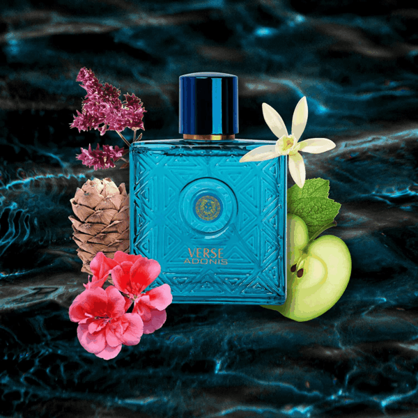Verse Adonis Eau De Parfum for Men 3.4 Fl. Oz. 100Ml Men'S Perfume Refreshing Combination of Woody Floral & Fruity Scents - Masculine Scent Lasts All Day a Gift for Any Occasion - Image 2