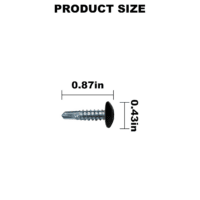 Trailer Exterior Self Tapping Screws (150Pcs)#10 X 3/4'' Enclosed Car Hauler Self Tapping Screws/Self Tapping Sheet Metal Screws-Black - Image 2