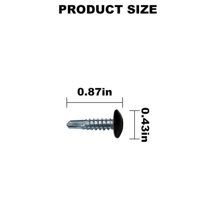 Trailer Exterior Self Tapping Screws (150Pcs)#10 X 3/4'' Enclosed Car Hauler Self Tapping Screws/Self Tapping Sheet Metal Screws-Black - Image 2
