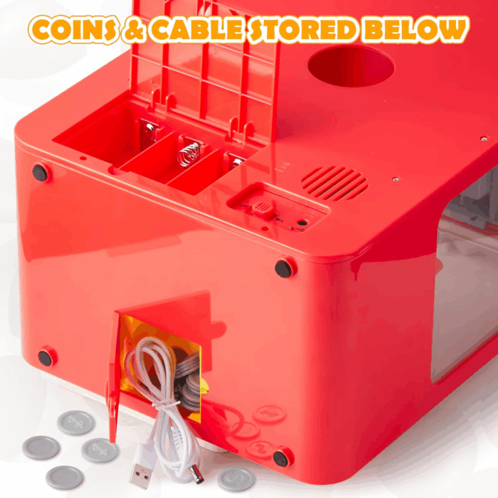 Claw Machine Arcade Toy with LED Light & Adjustable Sound, Rechargable Dispenser Toys Mini Vending Machine for Kids - Perfect Christmas & Birthday Big Gifts for Kids, Ages 3+ - Image 4