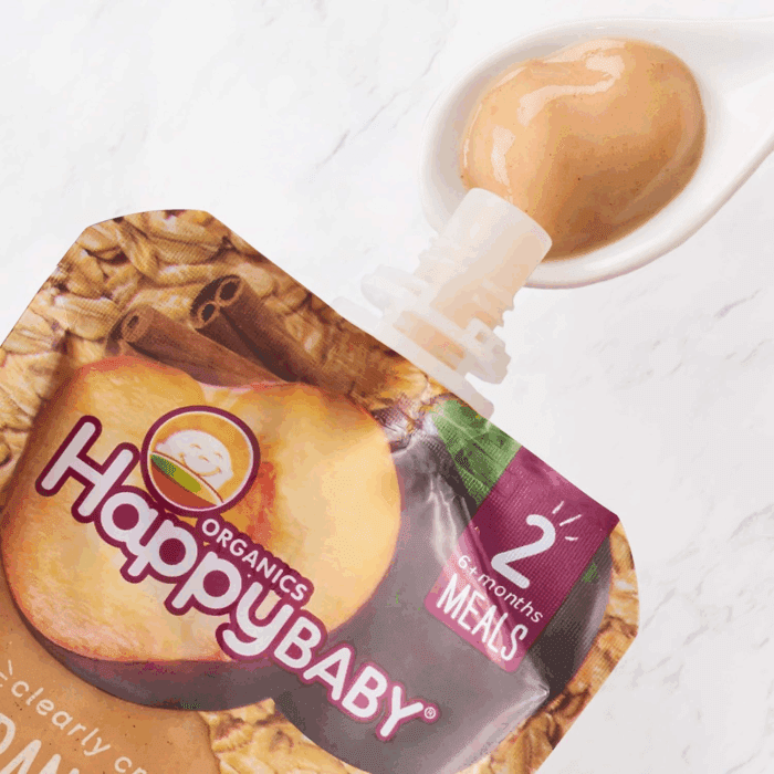 Organics Baby Food Bananas, Plums & Granola, 4 Oz Pouch - Image 5