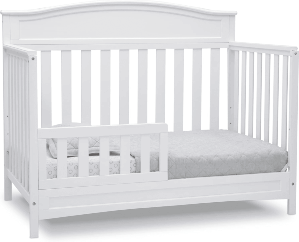 Emery 4-In-1 Convertible Baby Crib - Greenguard Gold Certified, White - Image 8