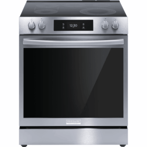 Gallery 30-In Glass Top 5 Burners 6.2-Cu Ft Air Fry Convection Oven Slide-In Electric Range Fingerprint Resistant Stainless Steel )