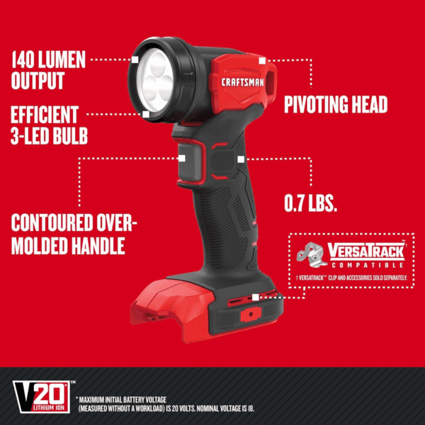 V20 Cordless 6-Tool Power Tool Combo Kit with 2 Batteries and Charger (CMCK600D2) - Image 8