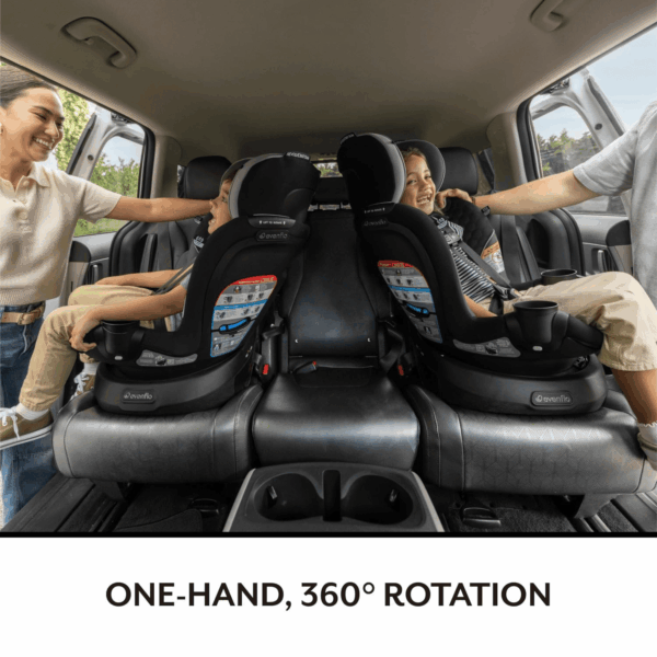 Revolve360 Slim 2-In-1 Rotational Car Seat (Canton Black) - Image 4