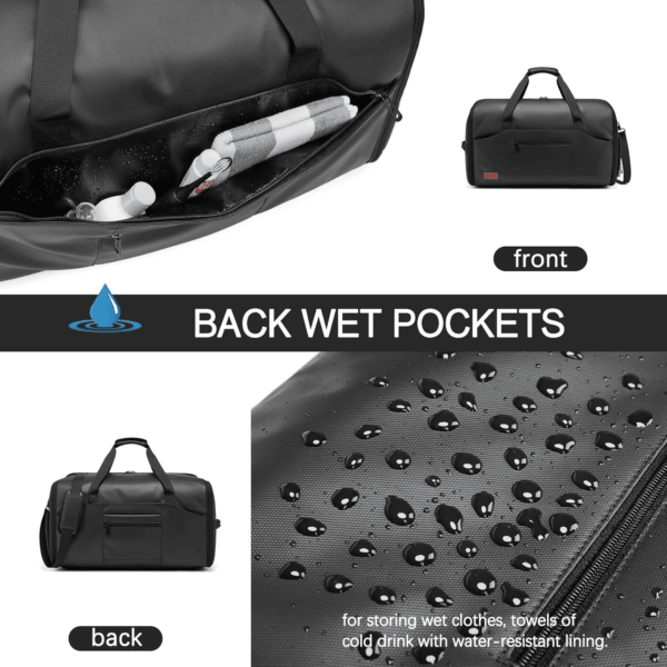 Garment Duffle Bags for Travel, Convertible Garment Bag with Shoe Compartment,3 in 1 Waterproof Travel Suit Bag with Shoulder Strap for Men Women - Image 5