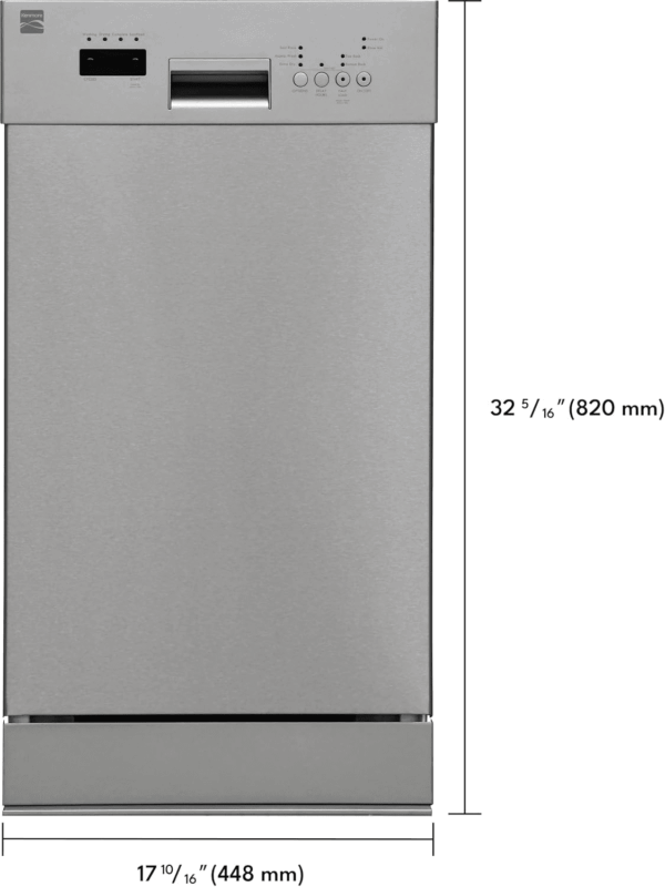 18" Built-In Stainless Steel Tub Dishwasher with Easyflex 3Rd Rack, Smartwash, Ultrawash Plus, Turbodry, Morespace Adjustable Rack, Energy Star Certified, Fingerprint Resistant Stainless Steel - Image 2