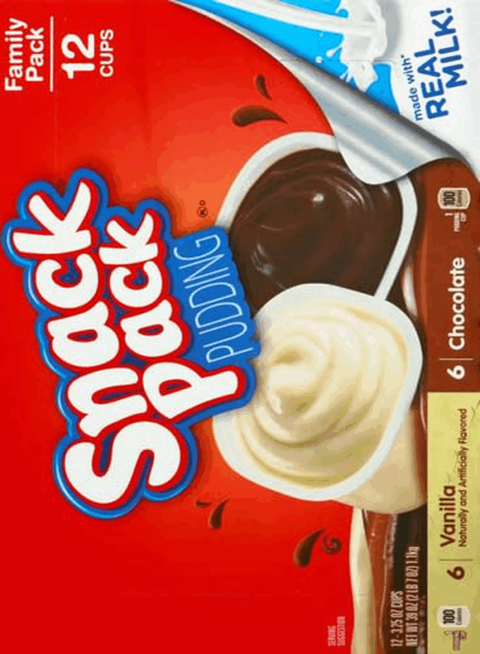 Chocolate and Vanilla Flavored Pudding Cups Family Pack, 12 Count Pudding Cups (1 Pack) - Image 3