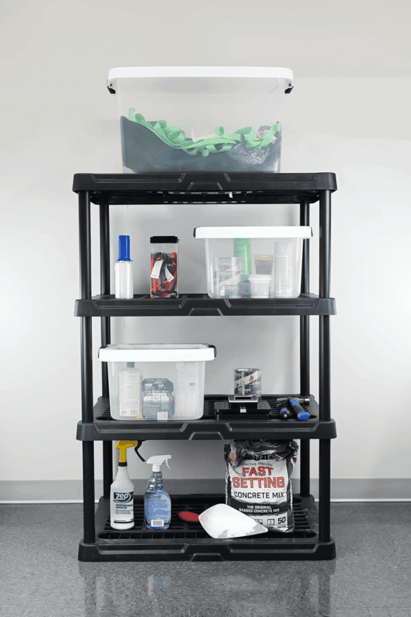 , 4-Tier Heavy Duty Ventilated Storage Shelf, 150 Lbs/Shelf (56”H X 36”W X 18”D), Plastic Shelving Unit (4-Tier 2 Pack) - Image 2