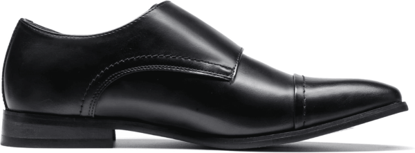 Men'S Dress Loafer Shoes Monk Strap Slip on Loafers - Image 3