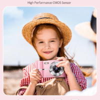 Upgrade Digital Camera,Autofocus 50MP FHD 1080P Camera with 16X Zoom anti Shake,Compact Camera for Kid Student Children Teen Girl Boy,Kids Camera with 32GB SD Card,2 Batteries - Image 2