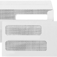 500 No. 10 Flip and Seal Double Window Security Envelopes - Perfect Size for Multiple Business Statements, Quickbooks Invoices, and Return Envelopes -Number 10 Size 4 1/8 X 9 ½ Inch