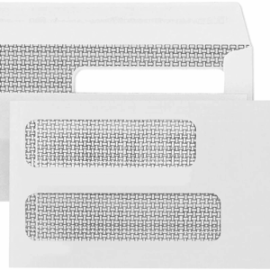 500 No. 10 Flip and Seal Double Window Security Envelopes - Perfect Size for Multiple Business Statements, Quickbooks Invoices, and Return Envelopes -Number 10 Size 4 1/8 X 9 ½ Inch