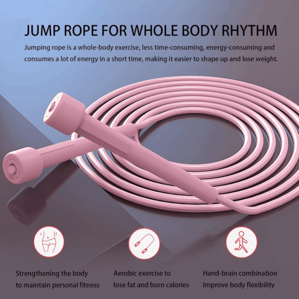 Jump Rope for Kids, Adjustable Kids Jump Rope Set, 5Mm Skipping Rope, Lightweight Jump Ropes for Fitness, 9.2Ft Pvc Jump Rope for Kids 8-12, Women, Men - Workout Jump Rope - Image 3