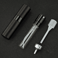 8ML Atomizer Perfume Spray Bottle for Travel, Empty Refillable Cologne Dispenser, Portable Sprayer (Matte Black) - Image 2
