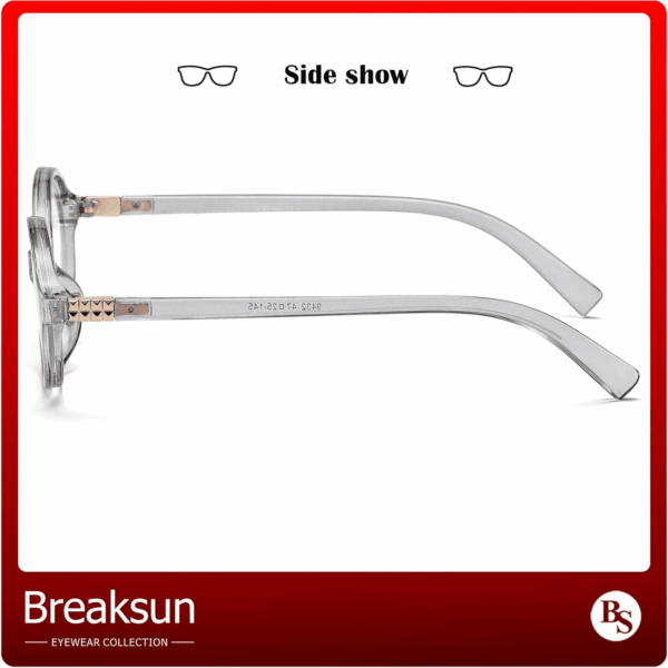 Fashion Oval Glasses for Women Men Retro round Tortoise Frame Blue Light Glasses Nerd Eyeglasses - Image 5