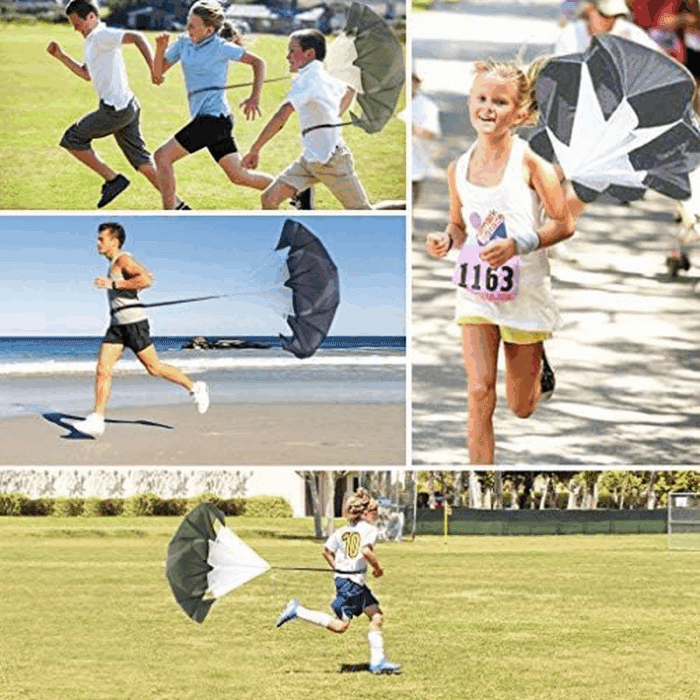Bfsmile Running Speed Training 56" Parachute with Adjustable Strap, Free Carry Bag. Speed Chute Resistance Running Parachute for Kids Youth and Adults - Image 6