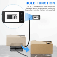 Shipping Scale with Ac Adapter 110Lbs/0.1Ozhighly Accurate Postal Scale with Hold/Tare/Split Displaylcd Display/Abs Waterproof Surface, Digital Postage Scale for Packages/Luggage/Pet - Image 3