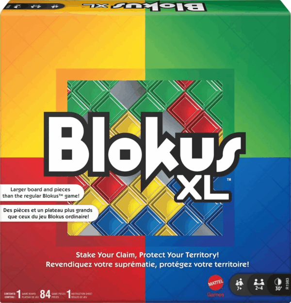 Blokus XL Strategy Board Game, Family Game for Kids & Adults with Colorful Oversized Pieces & Just One Rule (Amazon Exclusive)